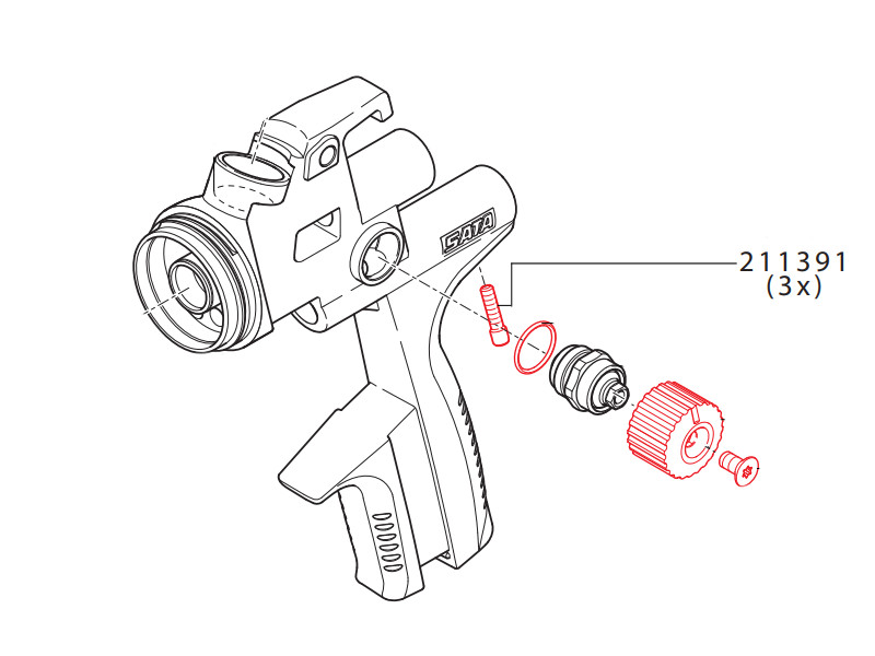 Vite di Blocco per Micrometro d'Aria