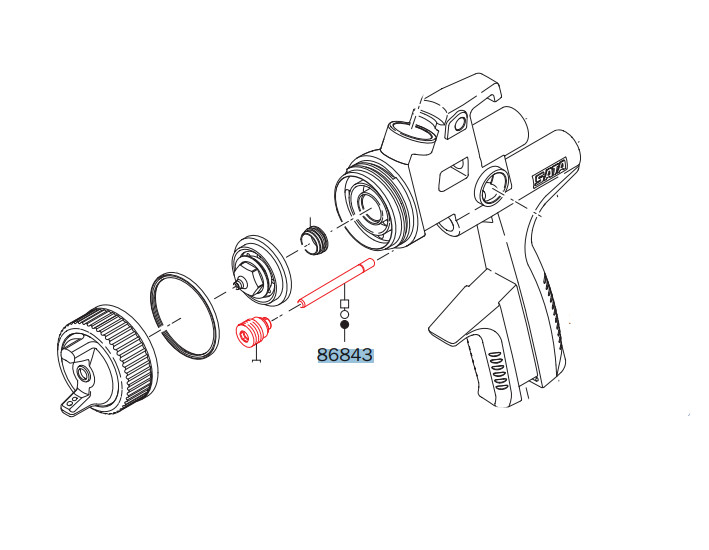 Asta del Pistone d'Aria 86843
