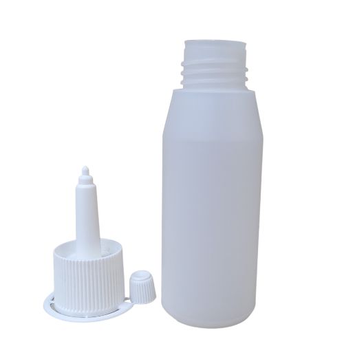 Bottiglia Di Plastica Senza Tappo 50 Ml Bianca