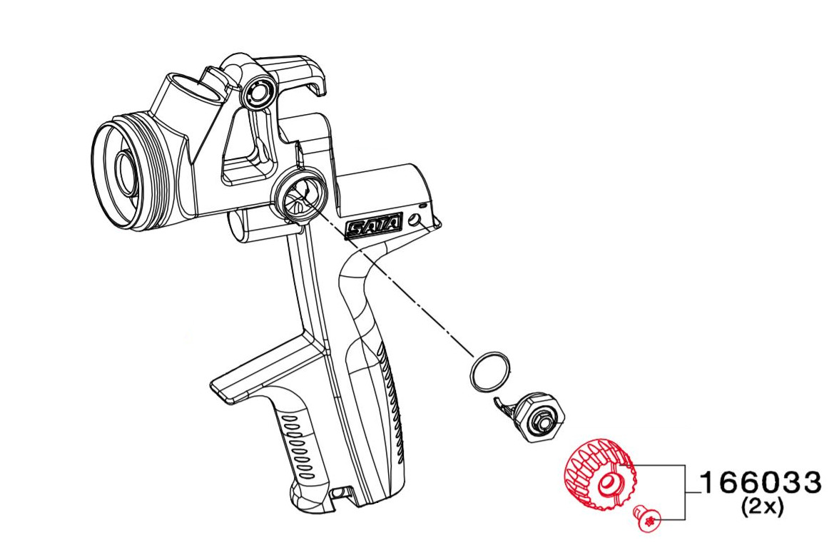 Manopola di Controllo Con Vite 166033