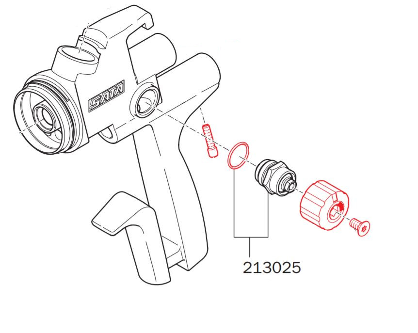 Spindle Cpl Rotondo/Piatto Spray Control 213025