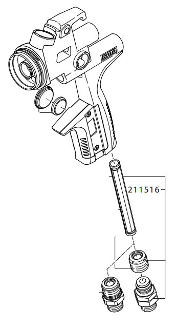 Tappo di tenuta con manica e giunto girevole 211516